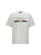 Gucci Printed silk-blend jersey T-shirt - Off White/Mc