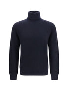 Brioni Wool and cashmere turtleneck Sweater - Navy/Black