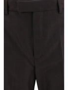 Dries Van Noten Chevron wool Suit - Dark Brown