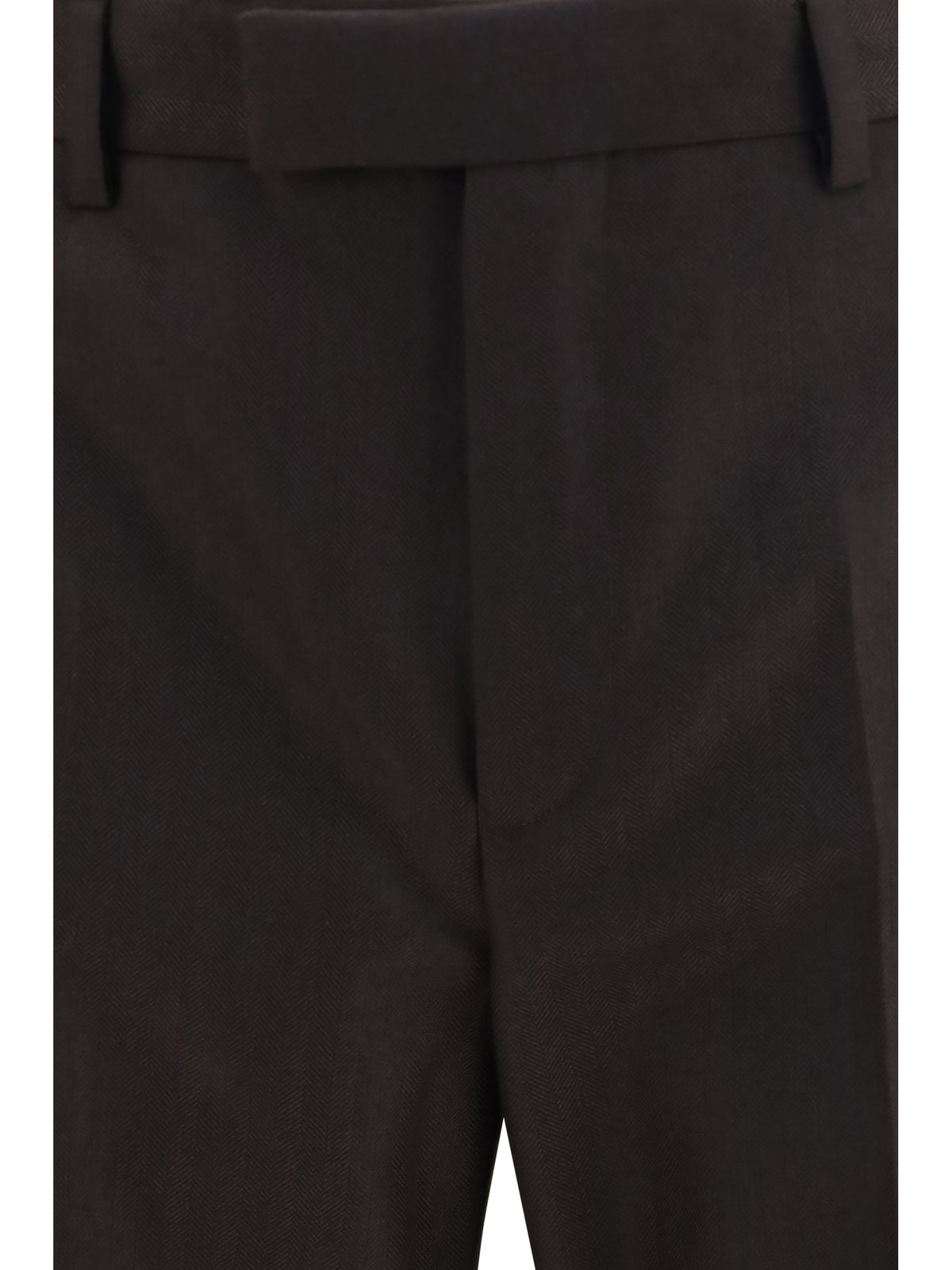 Dries Van Noten Chevron wool Suit - Dark Brown