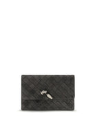 Bottega Veneta Andiamo suede Shoulder Bag - Obsidian Grey-Silver