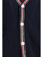 Thom Browne Hector Donegal Yarn Cardigan - Navy