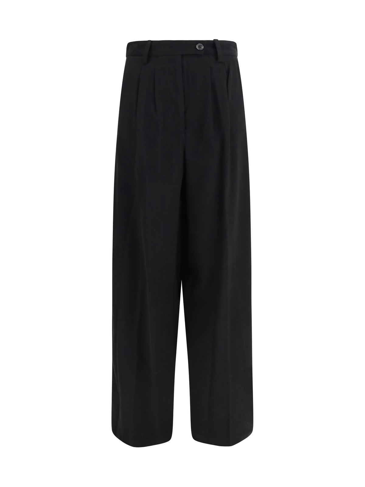 GCDS Wide-leg tailored Pants - Black/Black