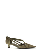 Prada Cotton Pumps - Military