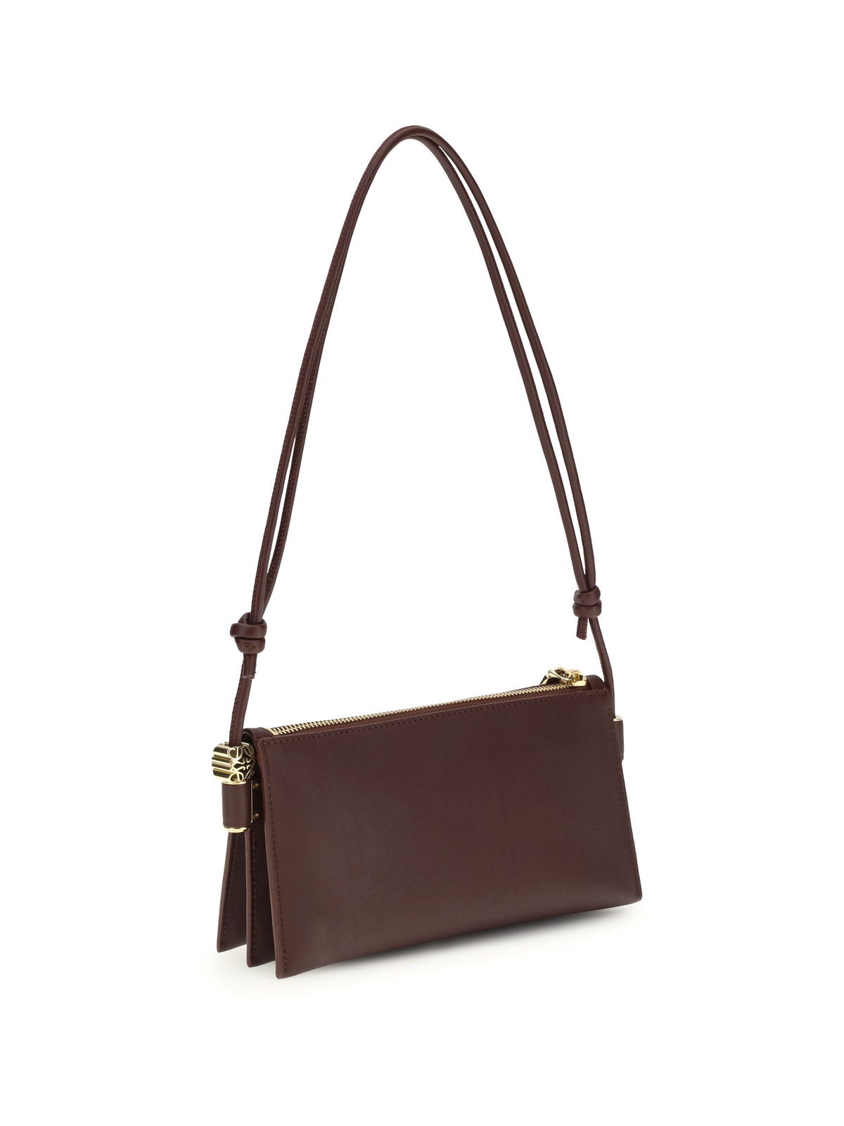 Loewe Joya Clutch Bag in calfskin - Dark Burgundy