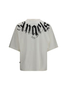 Palm Angels Big Neck Logo T-shirt - Off White Black