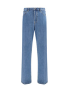 Valentino Straight-leg denim Jeans - Light Blue Denim