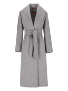 Studio Max Mara Loriana Wool Robe Coat - Grey