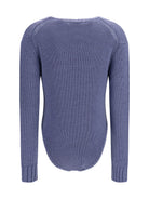 Forte_forte Cable-knit wool Bodysuit - Cadet