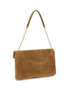 Saint Laurent Cassandre suede Shoulder Bag - Orange Caramel Cogn