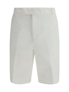 Thom Browne Typewriter Cloth Utility Chino Shorts - White