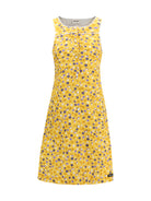 Miu Miu Floral midi Dress - Giallo+Viola