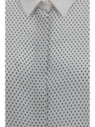 Tom Ford Diamond print silk crêpe de chine Shirt - Off White+Black