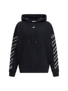 Off-White Chain Araldic Arrow Skate Hoodie - Black