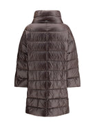Herno Midi Down Jacket - Brown Dark