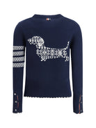 Thom Browne Holiday Hector Sweater - Navy