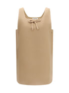 Miu Miu Waxed double wool Dress - Hazelnut