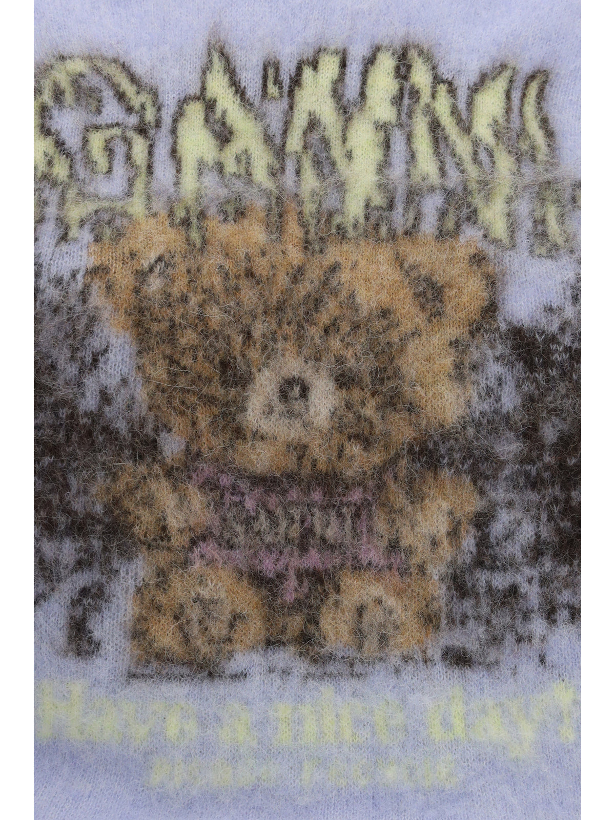 Ganni Teddy brushed alpaca Vest - Arctic Ice