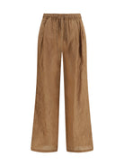 Dolce & Gabbana Vanity Pants in striped froissé fabric - Rigato