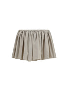 Miu Miu Ruffled mini Skirt with drawstring - Opale