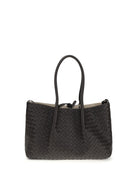 Bottega Veneta Pinacoteca Tote Bag - Espresso/Ecru-Mb