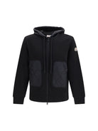 Moncler Hooded zip-up Sweatshirt - Black