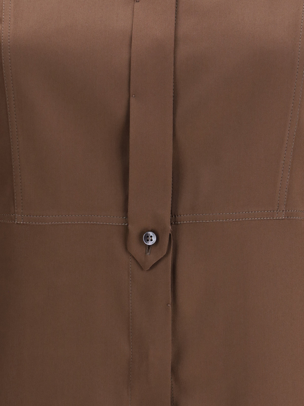 Brunello Cucinelli Silk Shirt - Brown