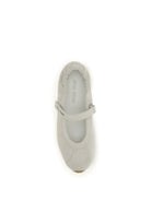 Miu Miu Plume suede Ballerinas - White