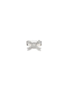 Self-Portrait Crystal Bow Brooch - Silver