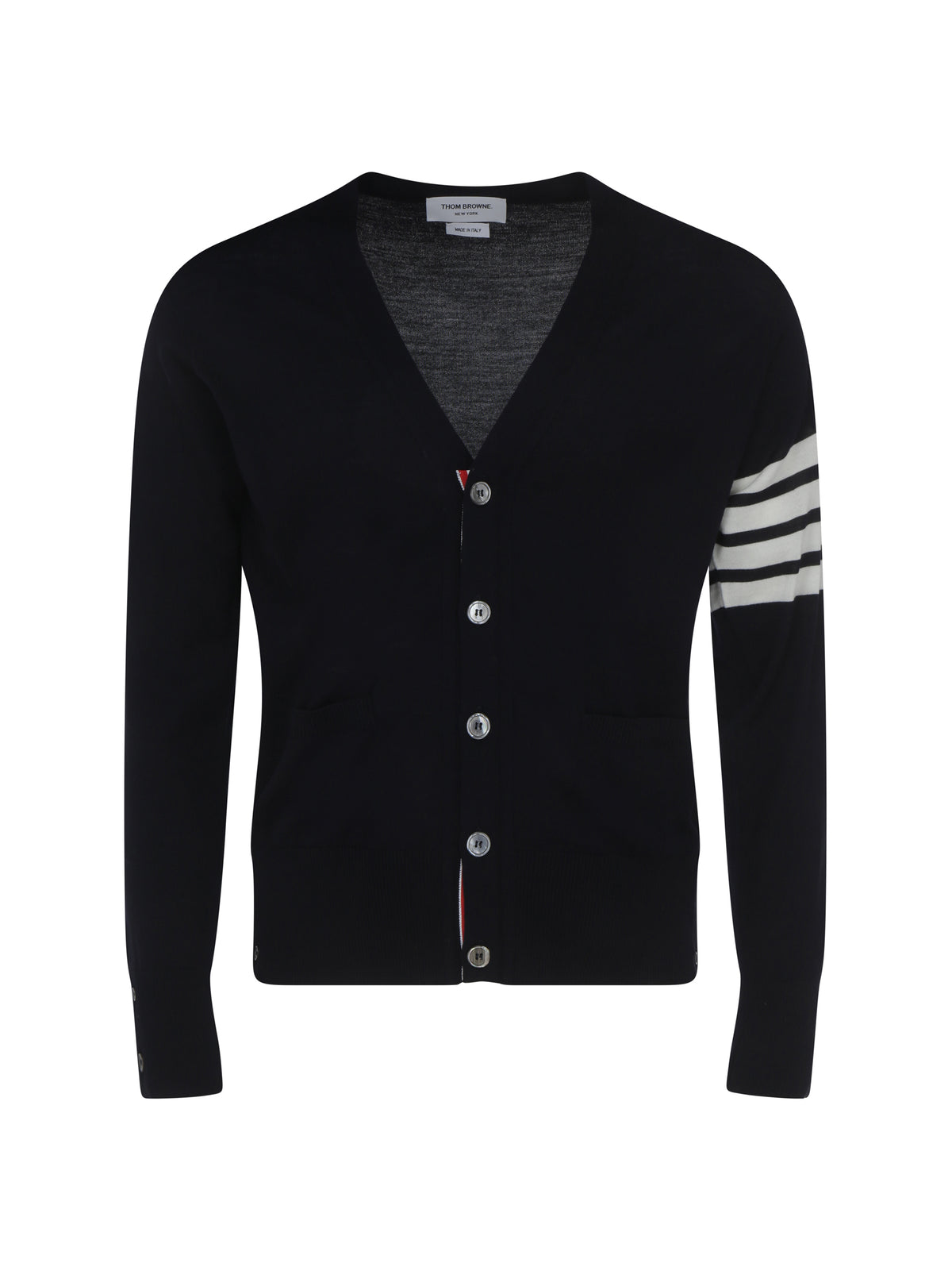 Thom Browne Virgin wool Cardigan - Navy