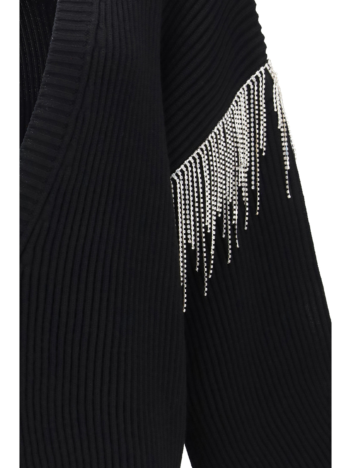 Max Mara Sportmax Pagine virgin wool Cardigan with sparkling details - Black Unito