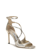Jimmy Choo Azia glitter Sandals - Platinum