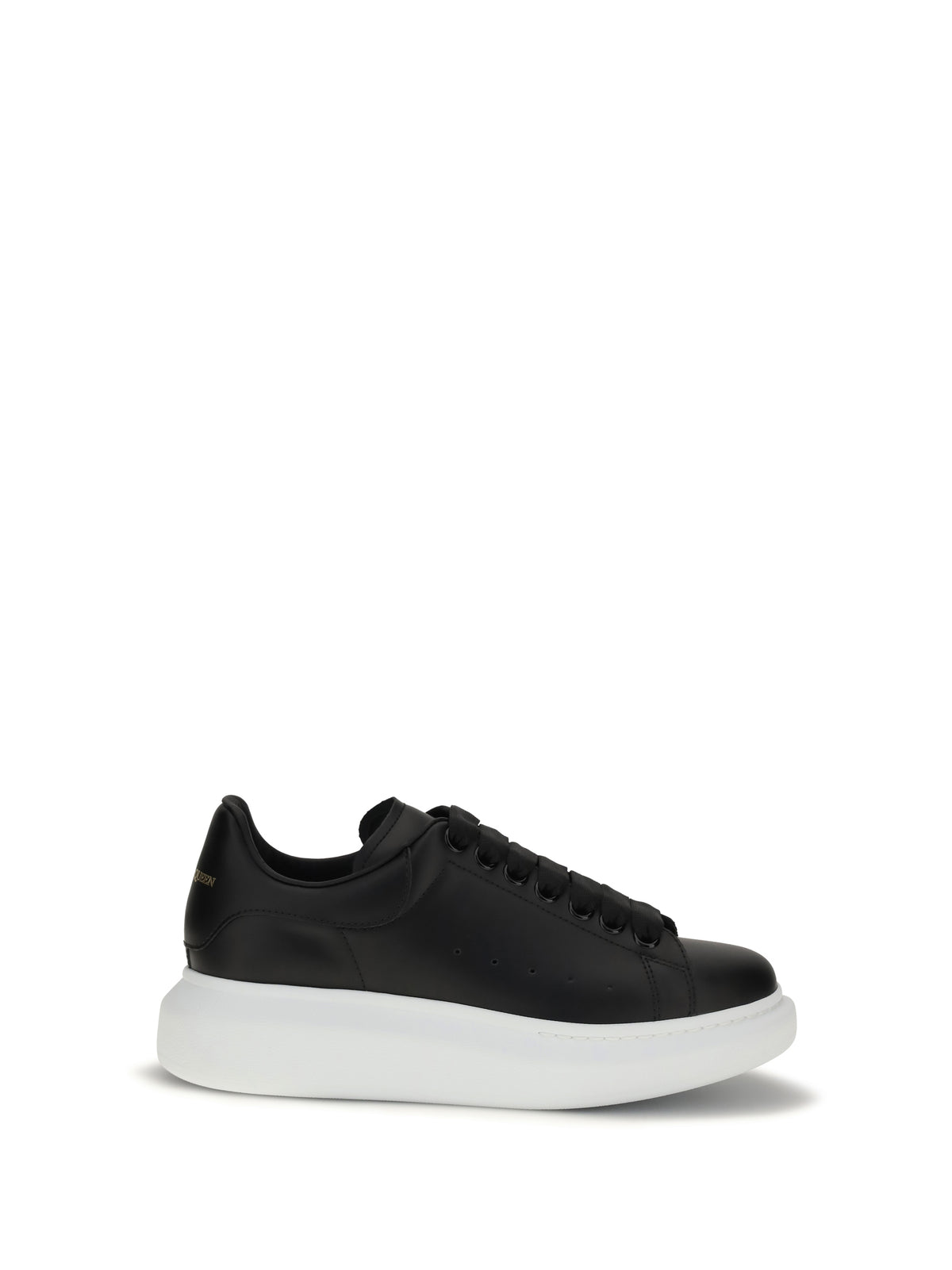Alexander McQueen Leather Sneakers - Black