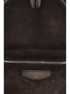 Santoni Suede Backpack - Dark Brown