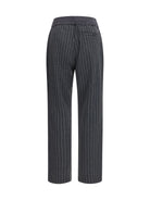 Herno Pinstripe drawstring Pants - Ferro