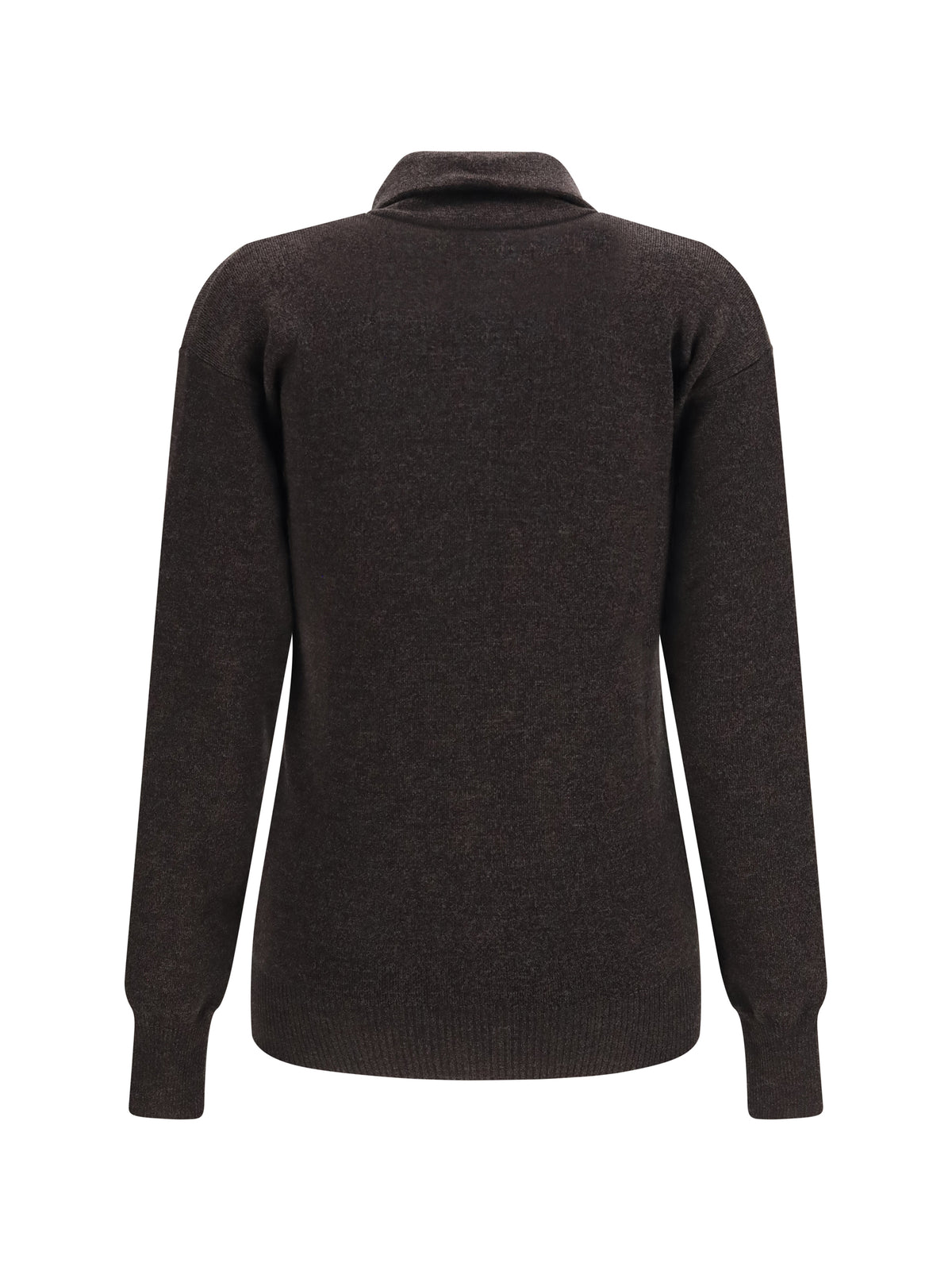 Lemaire Merino wool high neck Sweater - Black Melange