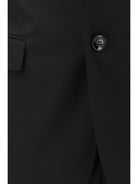 Giorgio Armani Linea soft single breasted Suit in virgin wool - Black