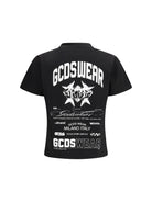 GCDS History print cotton T-shirt - Black/White