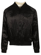 Diesel Reversible Satin Bomber Jacket - Black
