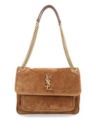 Saint Laurent "Niki" Shoulder Bag - Brown