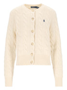 Polo Ralph Lauren Cable-Knit Wool And Cashmere Cardigan - White
