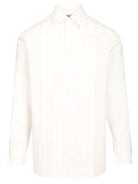 Paul Smith Pleated Front Shirt - White