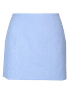 Patou Tweed Mini Skirt - Sky Blue