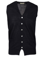 Ballantyne V-Neck Vest - Blue
