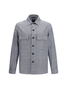 Zegna Crossover Shirt Jacket in linen wool and silk - 054