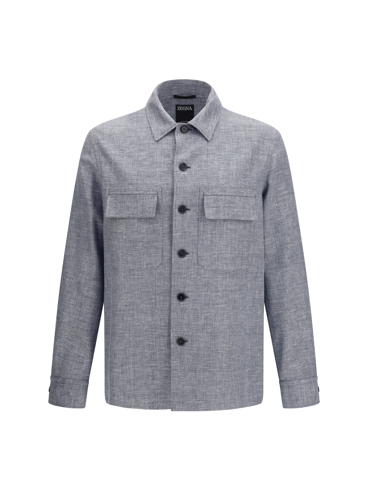 Zegna Crossover Shirt Jacket in linen wool and silk - 054