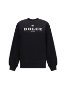 Dolce & Gabbana Cotton logo crewneck Sweatshirt - Black