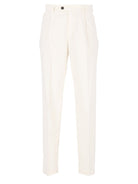 Eleventy Pleated Trousers - White