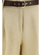 Max Mara Studio Mstsumero Pants in linen batavia - Coloniale
