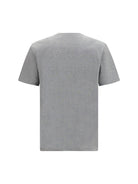 Balmain Embroidered logo T-shirt - Gris Chiné/Gris Chiné